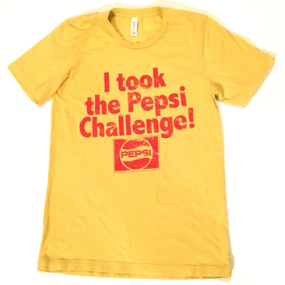 I Took the Pepsi Challenge logo graphic tee shirt